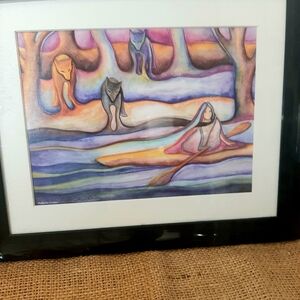 Framed Multicolor Art Print